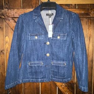 J. Crew Dark Blue Denim Blazer Jacket